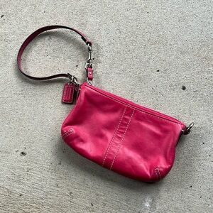 Coach Leather Wristlet